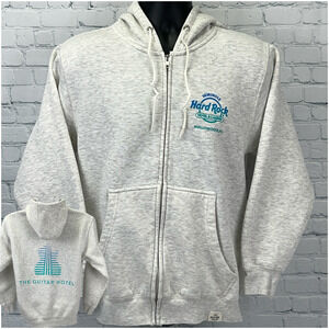 Hard Rock Casino The Guitar Hotel Hoodie Hollywood Florida Seminole Gray S Small